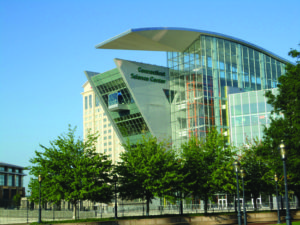 Photo of exterior of Connecticut Science Center 